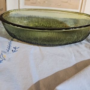 1975 ftd serving dish in green